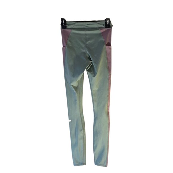 Fabletics Motion365+ High-Waist Colorblock Leggings XS Green  Purple Polyester/E - Picture 8 of 12